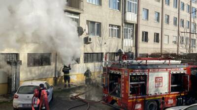Eskişehir'in Odunpazarı ilçesinde yaşanan olayda 8 katlı bir binanın depo
