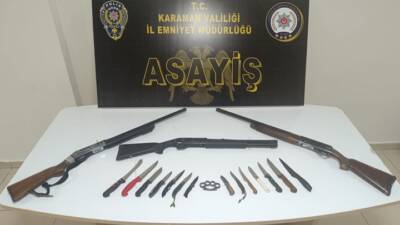 Karaman'da İl Emniyet Müdürlüğü ve İl Jandarma Komutanlığı ekipleri tarafından