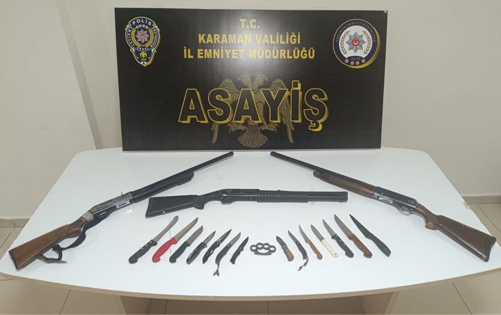 Karaman'da İl Emniyet Müdürlüğü ve İl Jandarma Komutanlığı ekipleri tarafından
