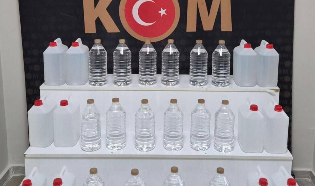 Kırşehir'de İl Emniyet Müdürlüğü  ekiplerince düzenlenen operasyonda 80 litre etil