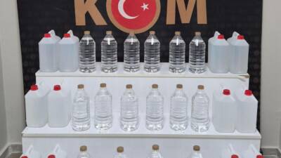 Kırşehir'de İl Emniyet Müdürlüğü  ekiplerince düzenlenen operasyonda 80 litre etil