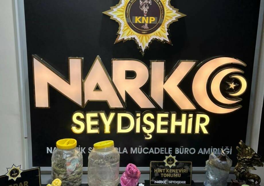 Konya'nın Seydişehir ilçesinde düzenlenen uyuşturucu operasyonunda 6 kişi gözaltına alındı.