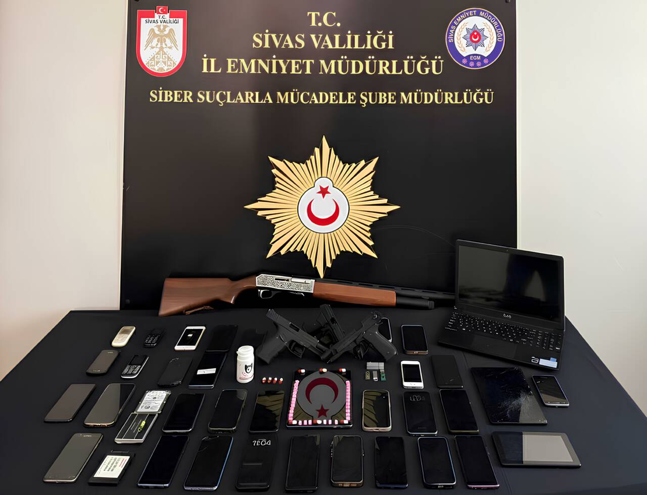 Sivas merkezli 3 ilde suç örgütüne yönelik operasyonda gözaltına alınan