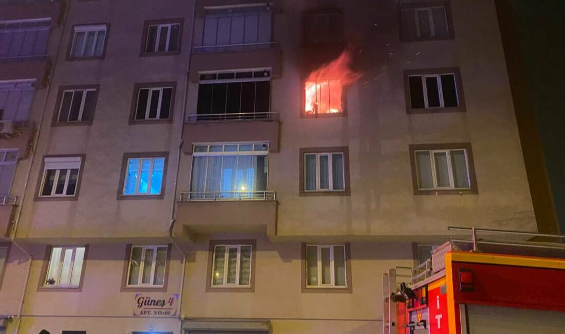 Konya'nın Seydişehir ilçesinde beş katlı apartmanda çıkan yangında 6 kişi