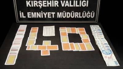 Kırşehir'de kumar oynayan 3 kişiye 34 bin 812 lira ceza