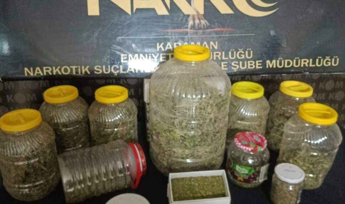 Karaman'da polis ekiplerince düzenlenen uyuşturucu operasyonunda 1 şüpheli gözaltına alındı.