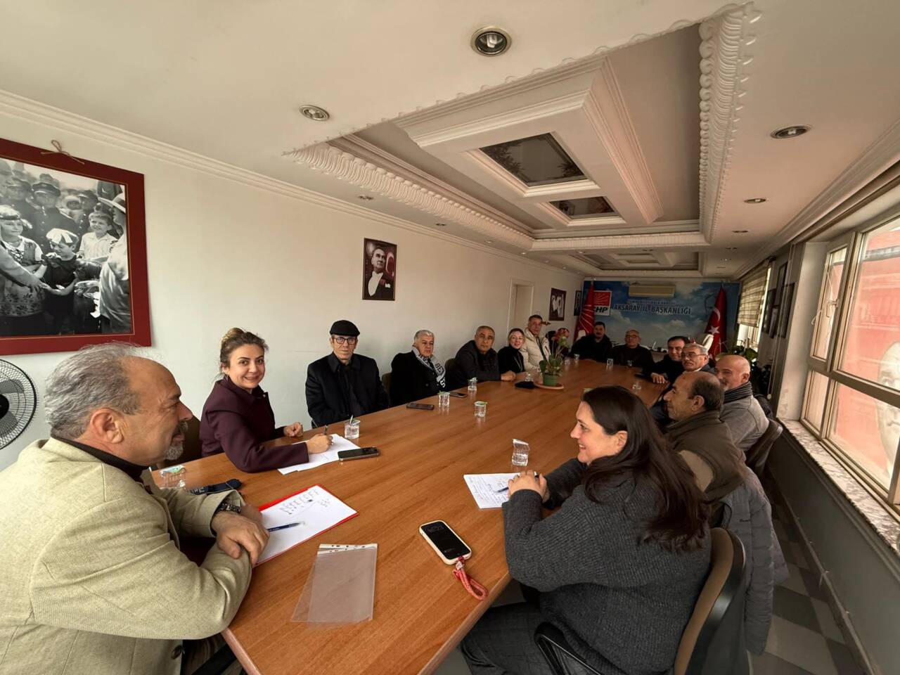 CHP Aksaray İl Başkanlığı, belde başkanları toplantısında bir araya geldi.