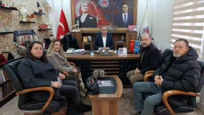 CHP Aksaray İl Başkanı Bilal Özdemir ve beraberindeki heyet, devam