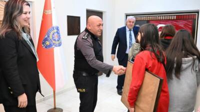 Aksaray İl Emniyet Müdürlüğü, Saadet Güney İmam Hatip Ortaokulu öğrencilerini