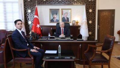Aksaray Valisi Mehmet Ali Kumbuzoğlu, Eskil Kaymakamı Taha Soydaş ile