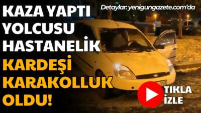 Aksaray’dan Ankara istikametine seyreden TIR ile aynı yönde ilerleyen otomobilin