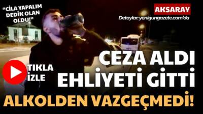 Aksaray Hacılar Harmanı 50. Cadde’de polis ekiplerine yakalanan sürücünün 1.25