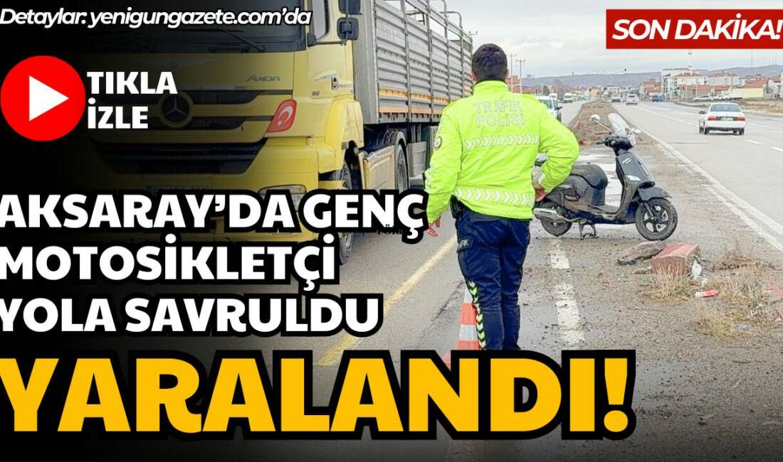 Belediye Arsaları Mahallesi’nde 20 yaşındaki motosiklet sürücüsü kontrolü kaybedip yola