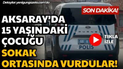 Aksaray Pınar Mahallesi’nde para ve sigara ver talebini reddeden 15
