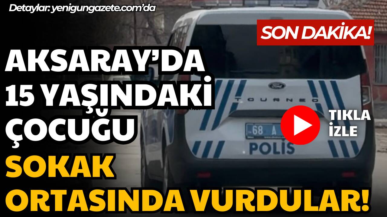 Aksaray Pınar Mahallesi’nde para ve sigara ver talebini reddeden 15