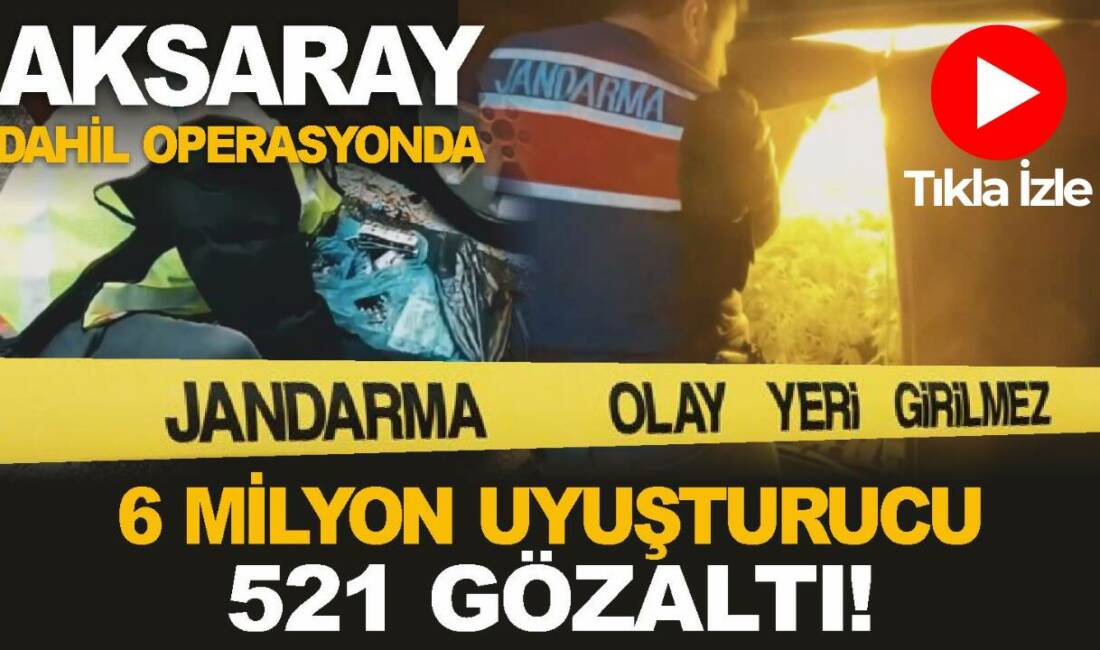 İçişleri Bakanı Ali Yerlikaya, jandarmanın yaptığı operasyonlarda Aksaray dahil 23