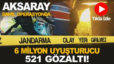 İçişleri Bakanı Ali Yerlikaya, jandarmanın yaptığı operasyonlarda Aksaray dahil 23