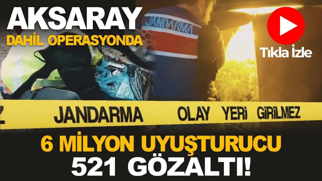 İçişleri Bakanı Ali Yerlikaya, jandarmanın yaptığı operasyonlarda Aksaray dahil 23