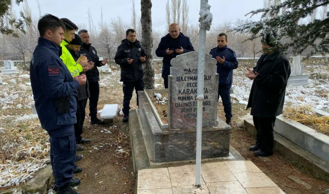 Şehit Polis Memuru Recep Karakaya, şehadetinin yıl dönümünde Ağaçören ilçesinde