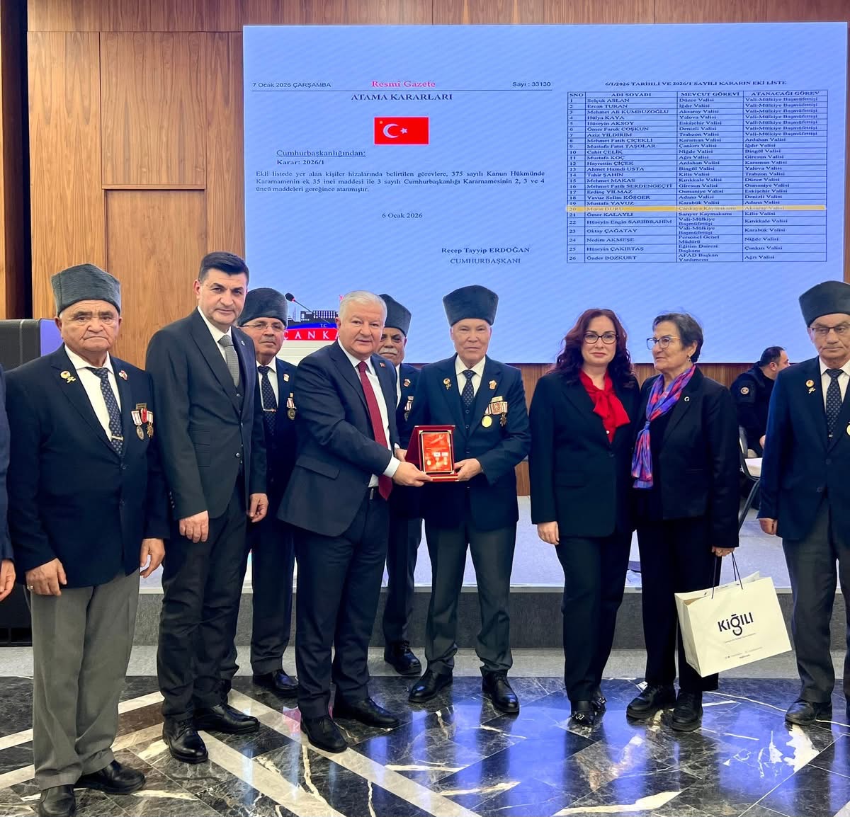 Aksaray Valiliği’ne atanan Murat Duru için Çankaya Kaymakamlığı’nda veda programı