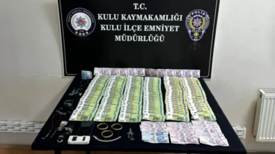 Konya’nın Kulu ilçesinde farklı adreslerden hırsızlık yaptığı belirlenen şüpheli, polis
