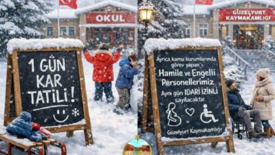 Yoğun kar yağışı hayatı durduruyor! Güzelyurt Kaymakamlığı, 12 Ocak Pazartesi