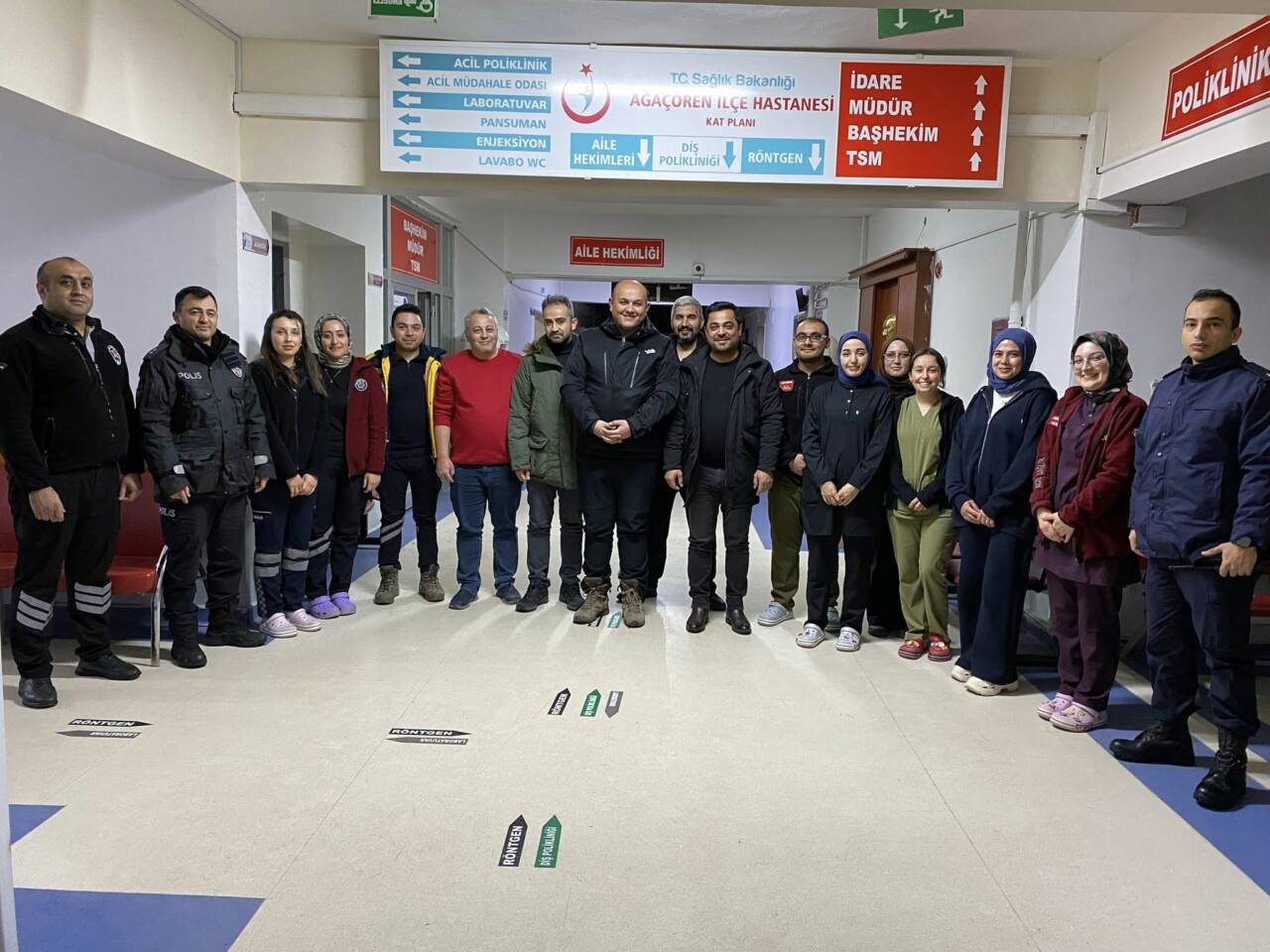 Ağaçören Kaymakamı Metin Korkmaz, Belediye Başkanı Kemal Salman, İlçe Jandarma