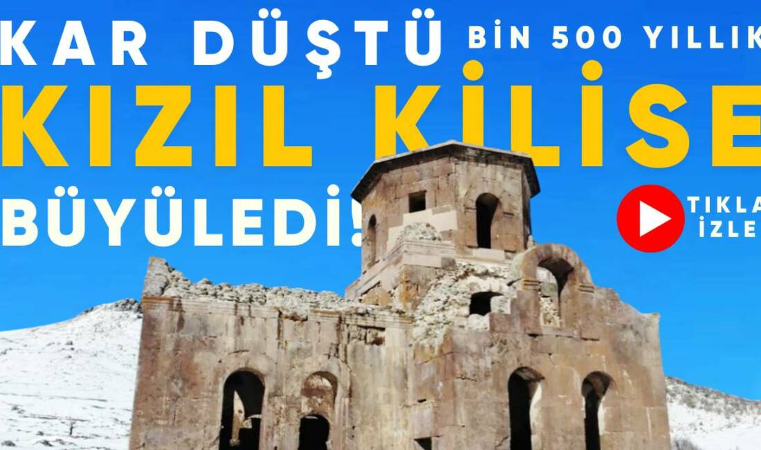 Kapadokya’nın açılış kapısı Aksaray’daki bin 500 yıllık Kızıl Kilise, kış
