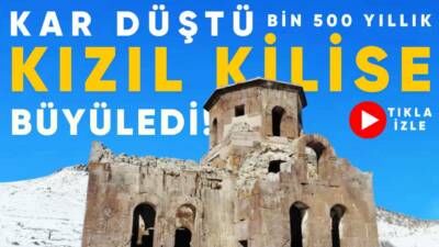 Kapadokya’nın açılış kapısı Aksaray’daki bin 500 yıllık Kızıl Kilise, kış