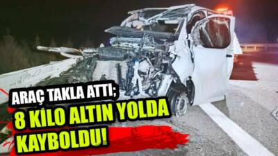 Bursa'nın Karacabey ilçesi yakınlarında kuyumcudan alınan altınları taşımak üzere yola