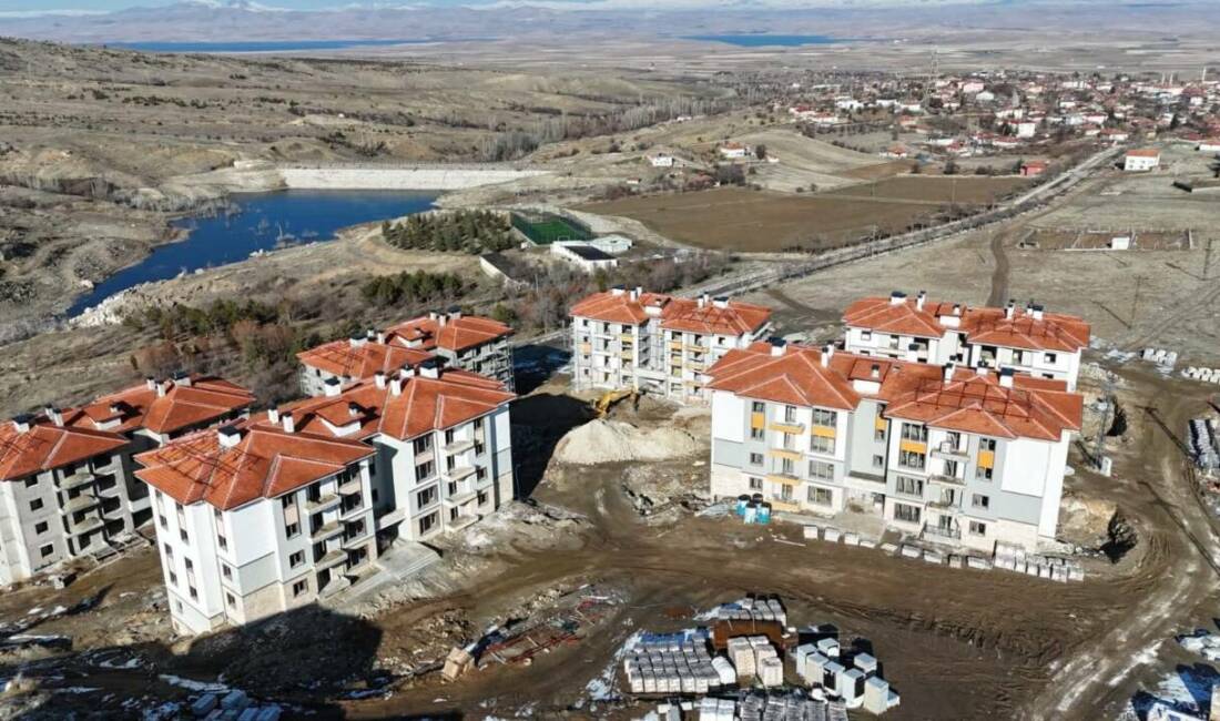 Aksaray Sarıyahşi ilçesinde Toplu Konut İdaresi Başkanlığı tarafından yürütülen 107