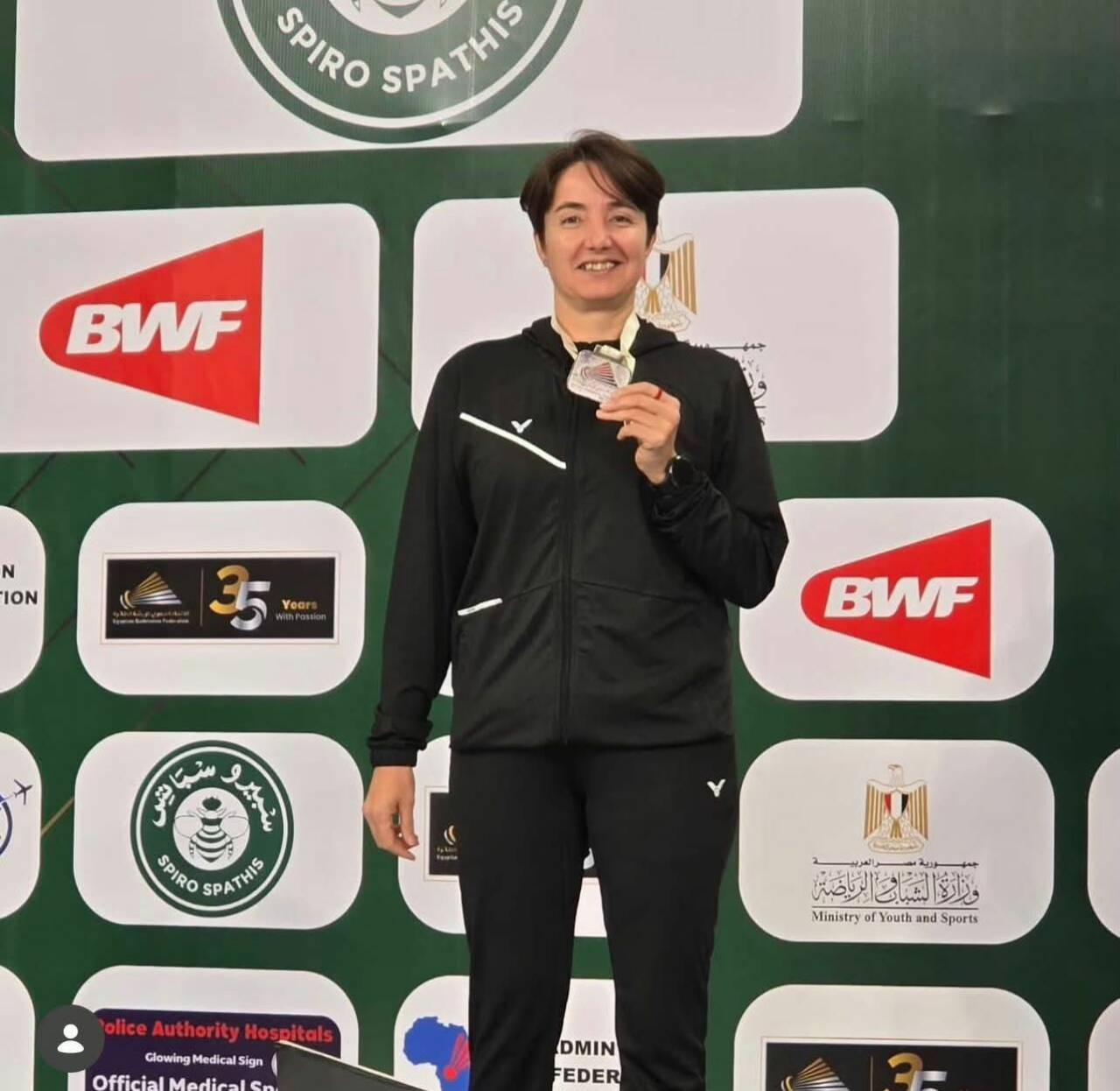 Milli sporcu Halime Yıldız, Kahire’de düzenlenen Para Badminton turnuvasında tek