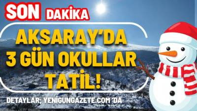 Aksaray’da etkili olan yoğun kar yağışı nedeniyle İl Hıfzıssıhha Kurulu