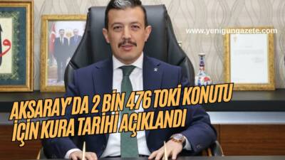 Yüzyılın Konut Projesi kapsamında Aksaray’da inşa edilecek 2 bin 476