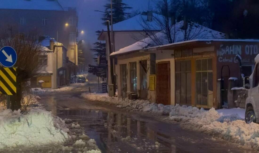 Geceden bu yana etkili olan yağışın ardından Ağaçören genelinde belediye