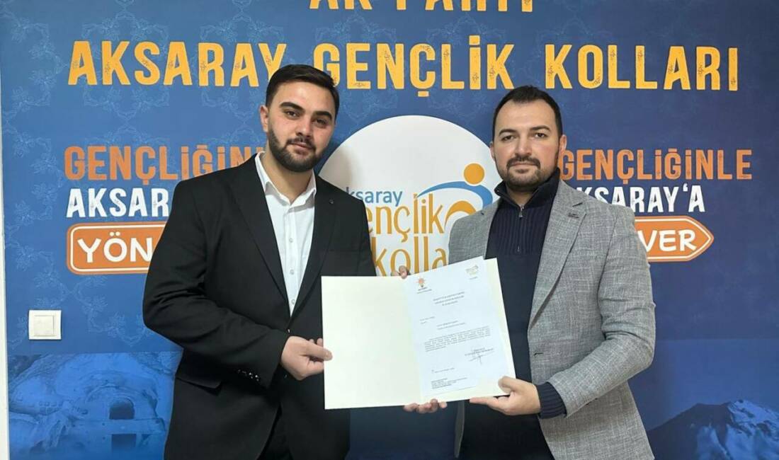 AK Parti Aksaray İl Gençlik Kolları Başkanı Hızır Oğuz’un takdirleriyle