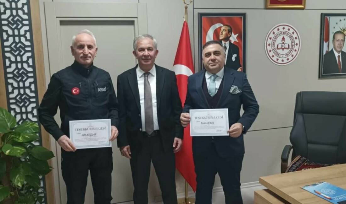 İl Milli Eğitim Müdürü Metin Alpaslan, AFAD ve Sanayi İl