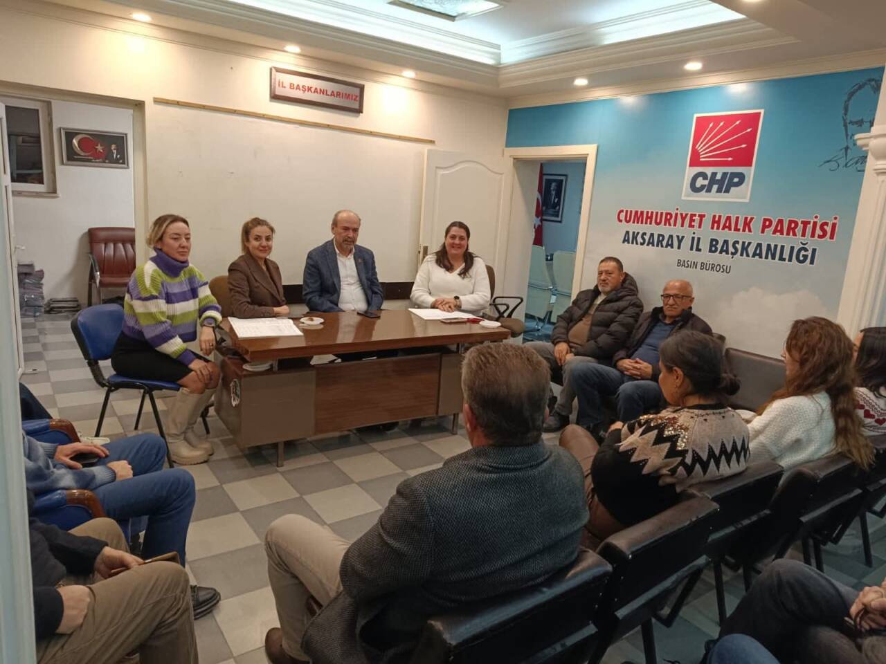 CHP Aksaray’da olağan il ve ilçe yönetim kurulu toplantı gerçekleştirildi.