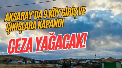 Ortaköy’de şap hastalığı tespit edilince köyler kapatıldı, hayvan hareketleri yasaklandı,