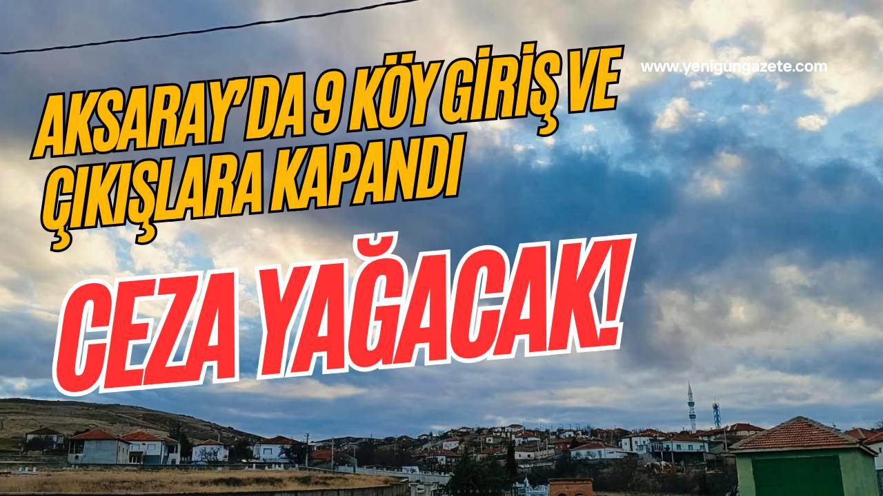 Ortaköy’de şap hastalığı tespit edilince köyler kapatıldı, hayvan hareketleri yasaklandı,