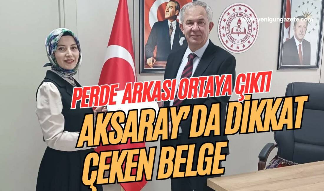 Aksaray’da bir okulda yürütülen projenin arka planı gün yüzüne çıktı;