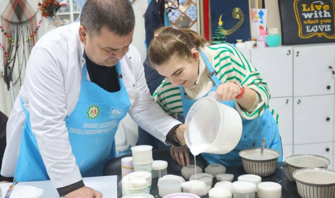 Aksaray Belediyesi tarafından hizmete sunulan Engelsiz Yaşam Merkezi, düzenlenen kurslar