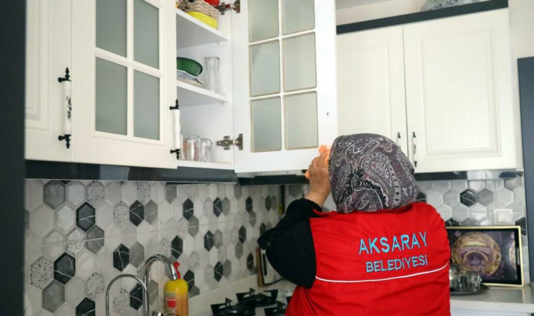 Aksaray Belediyesi, Evde Temizlik Hizmeti kapsamında yaşlı, engelli ve bakıma