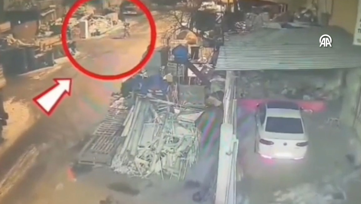 Kayseri'nin Kocasinan ilçesinde yaşanan olayda bir iş yerinin bahçesinden hırsızlık