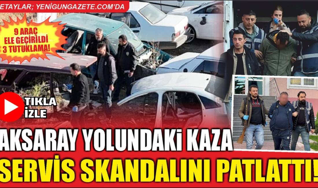 Nevşehir'den Aksaray'a seyir halindeyken geçirdiği trafik kazasının ardından aracını Nevşehir’de