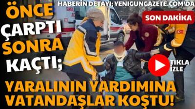 Aksaray Çerdiğin Mahallesi’nde sabah saatlerinde otomobilin çarptığı elektrikli bisiklet sürücüsü