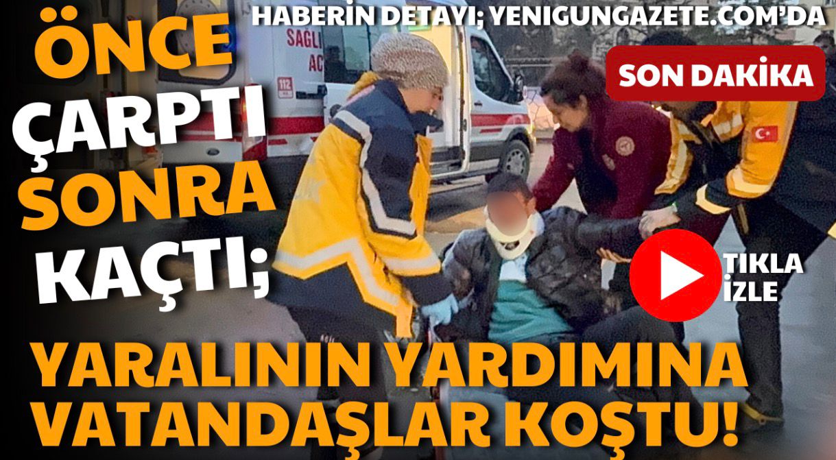 Aksaray Çerdiğin Mahallesi’nde sabah saatlerinde otomobilin çarptığı elektrikli bisiklet sürücüsü