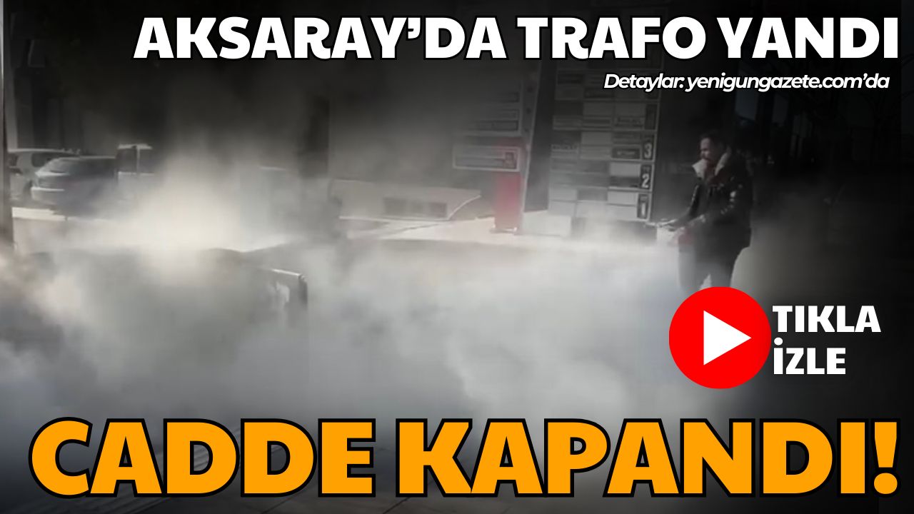 Ebulfeyz Elçibey Caddesi’ndeki trafoda çıkan yangın, esnafın ve itfaiye ekiplerinin