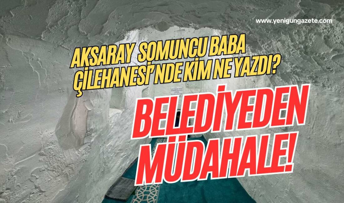 Kadim mekânın duvarlarına yazılan gizemli izler, ziyaretçilerin dikkatini çekti; belediye