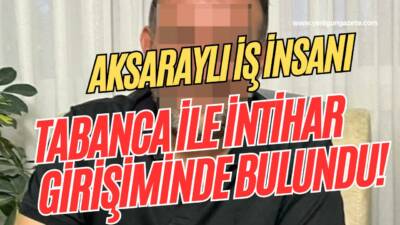Aksaraylı iş insanı, girdiği bunalım sonucu Lale Bağları’ndaki inşaatta intihar